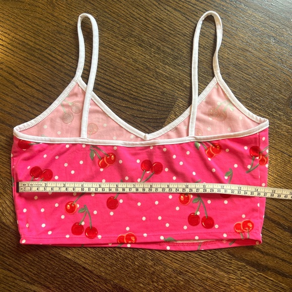 One By One Pink Cherry Top and Shorts Set (Size Small) - Picture 3 of 6